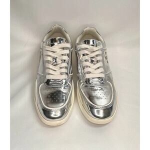 TORY BURCH CLOVER COURT SNEAKER Women’s Sz 10.5 Color: Argento / 0yster Mushroom